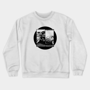 NISSAN SKYLINE GT-R R34 Black 'N White 5 Crewneck Sweatshirt
